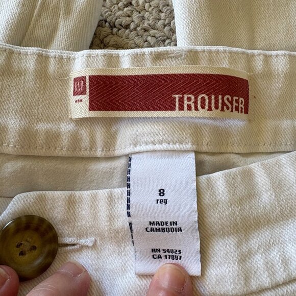 GAP Women’s White Trouser Jeans | Size 8 | Classic Wide Leg Fit - Picture 2 of 7